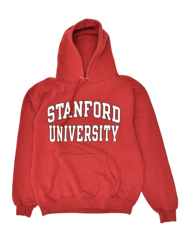 CHAMPION Mens Stanford Graphic Hoodie Jumper Medium Red Cotton | Vintage Champion | Thrift | Second-Hand Champion | Used Clothing | Messina Hembry 