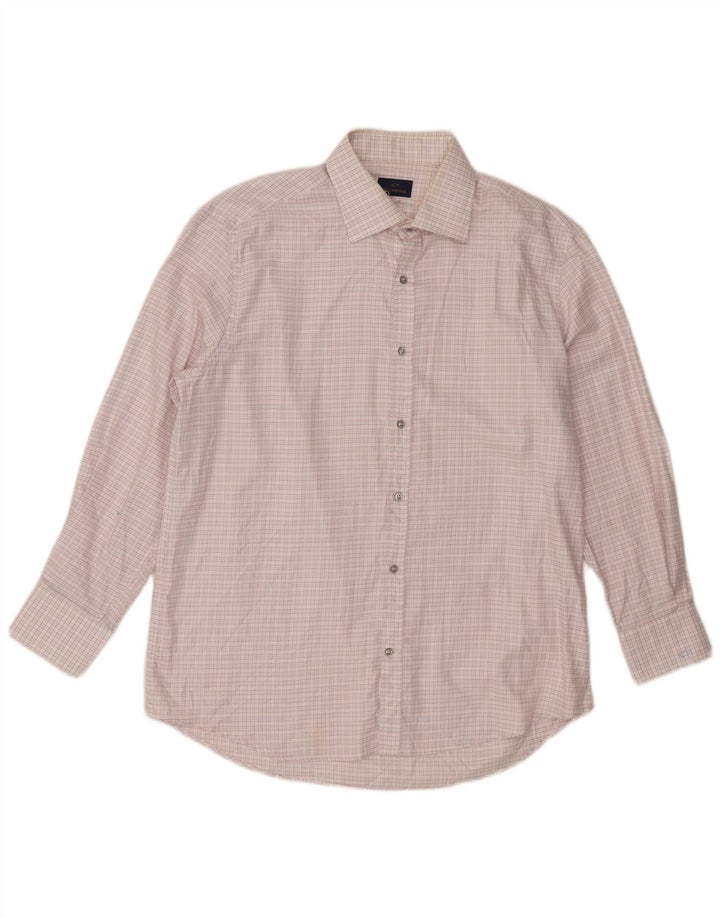 Paul & Shark Mens Shirt XL White Check