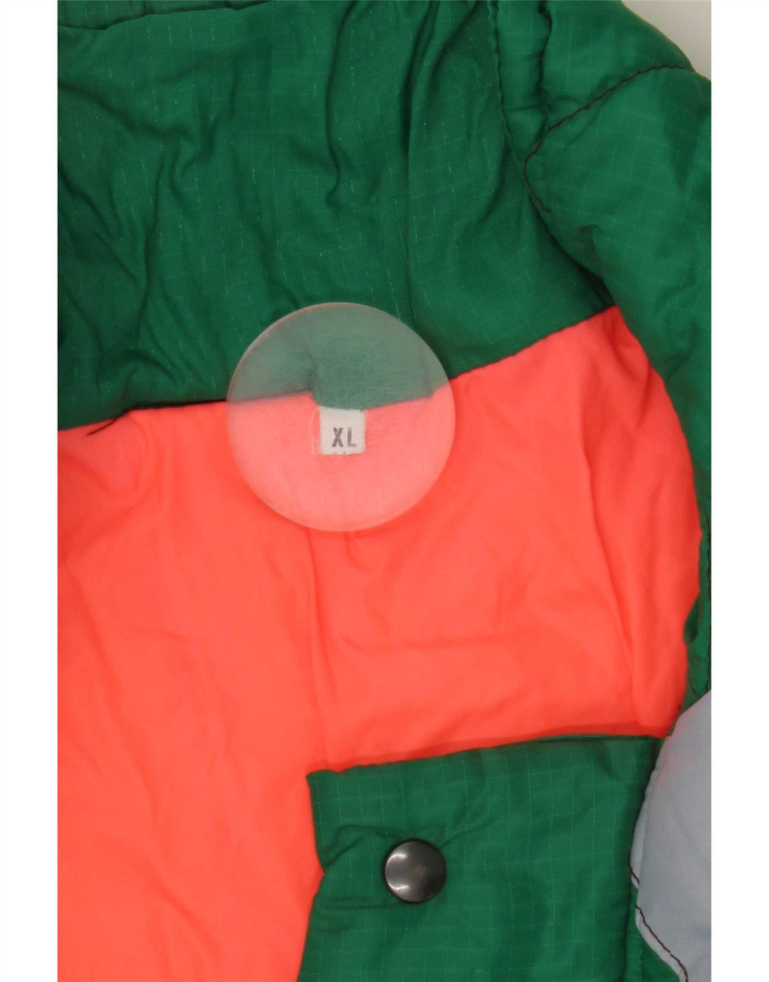 Vintage Mens Padded Jacket UK 42 XL Green Colourblock