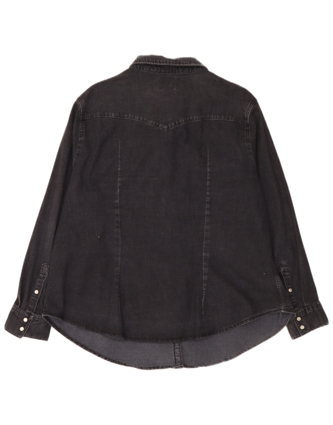 Levi's Womens Denim Shirt UK 20 2XL Black Cotton