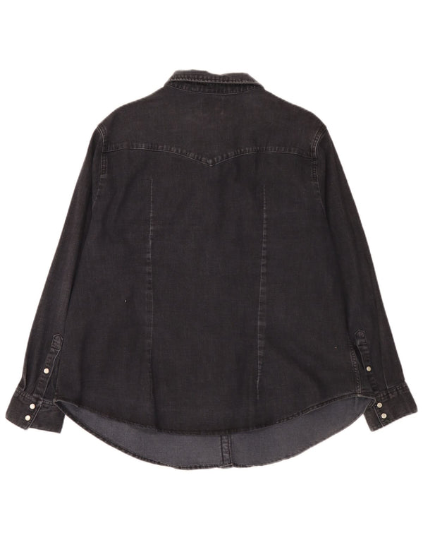 Levi's Womens Denim Shirt UK 20 2XL Black Cotton