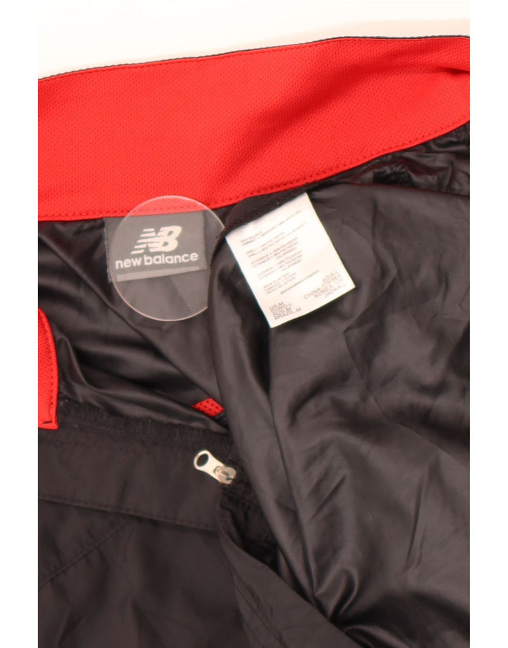 New Balance Mens Tracksuit Top Jacket Large Black Polyester