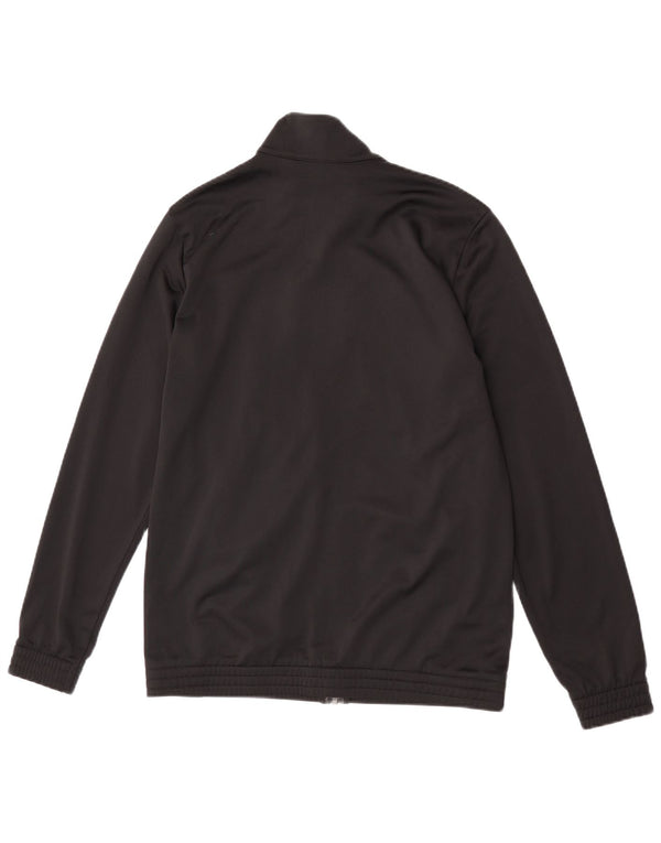 Adidas Girls Graphic Tracksuit Top Jacket 15-16 Years Black Colourblock