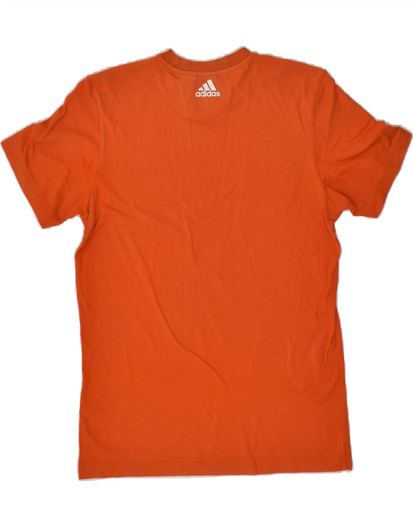 ADIDAS Mens Graphic T-Shirt Top Small Orange Cotton | Vintage Adidas | Thrift | Second-Hand Adidas | Used Clothing | Messina Hembry 