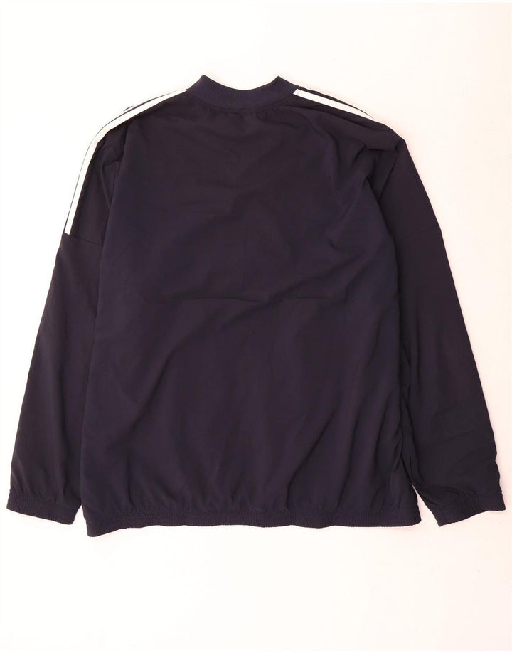 Adidas Mens Tracksuit Top Jacket 2XL Navy Blue Polyester