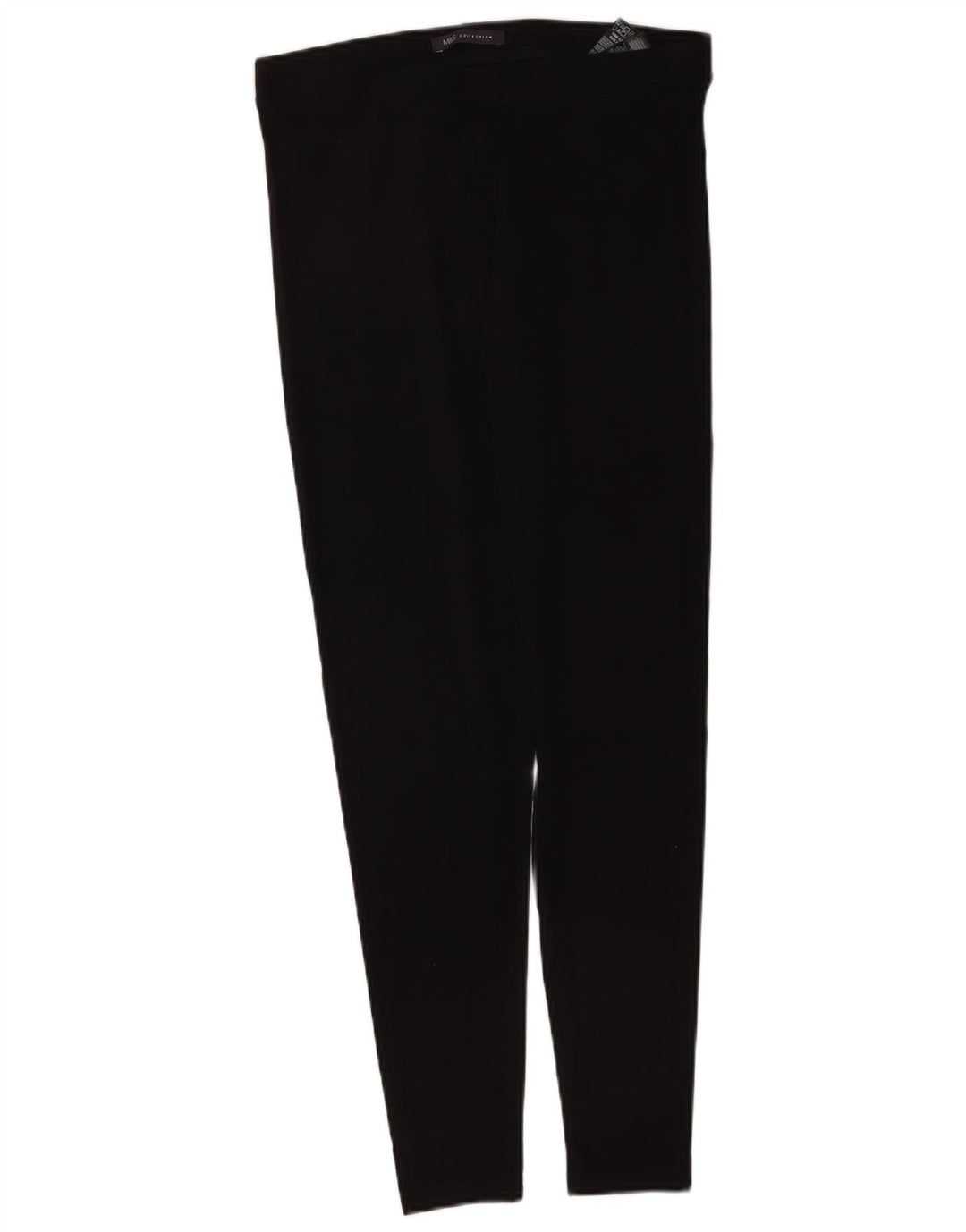 Marks & Spencer Womens Regular Leggings UK 12 Medium Black Cotton