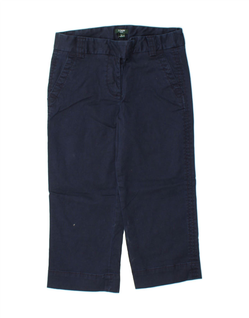 J. CREW Womens Favorite Fit Capri Trousers US 0 XS W26 L20 Navy Blue Vintage J. Crew and Second-Hand J. Crew from Messina Hembry 