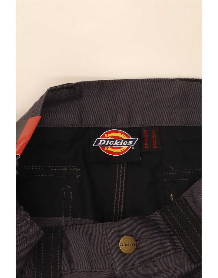 Dickies Mens Cargo Shorts W32 Medium Grey Colourblock Cotton