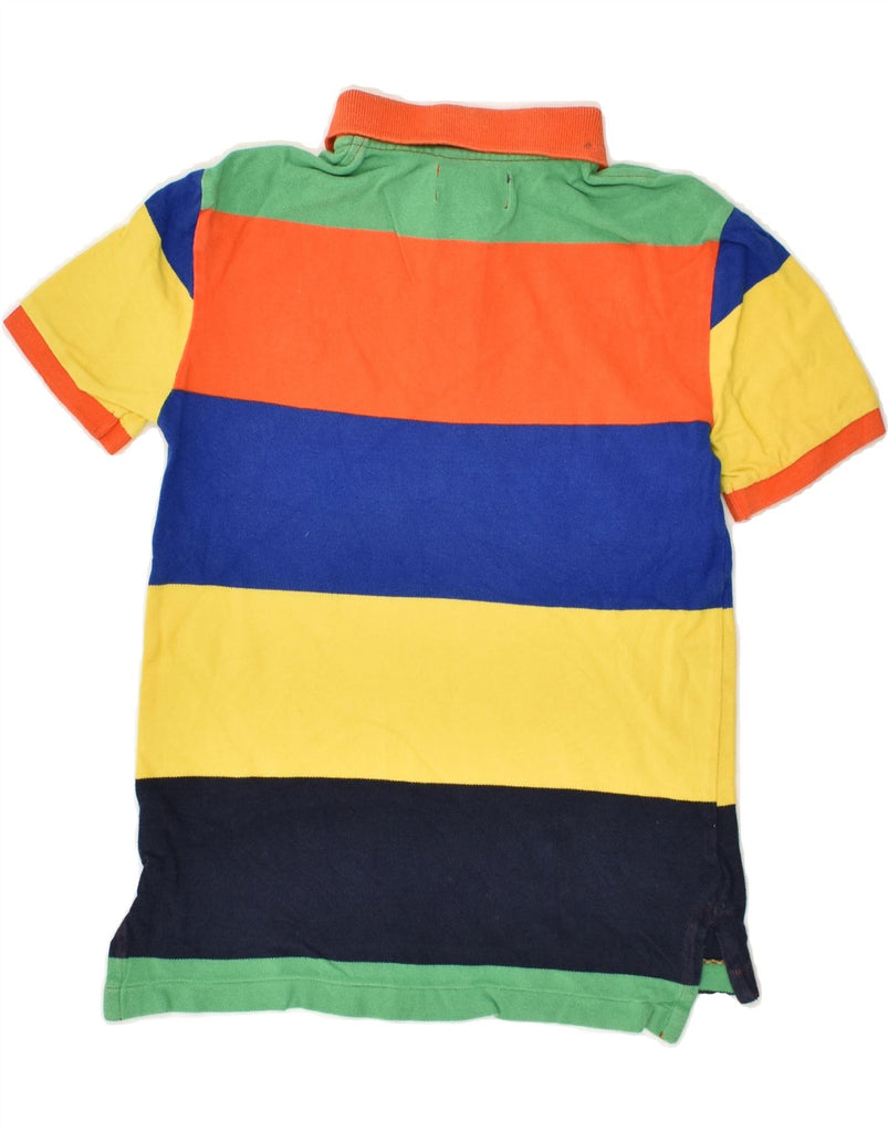 CHAPS Boys Polo Shirt 7-8 Years Small Multicoloured Striped Cotton | Vintage Chaps | Thrift | Second-Hand Chaps | Used Clothing | Messina Hembry 