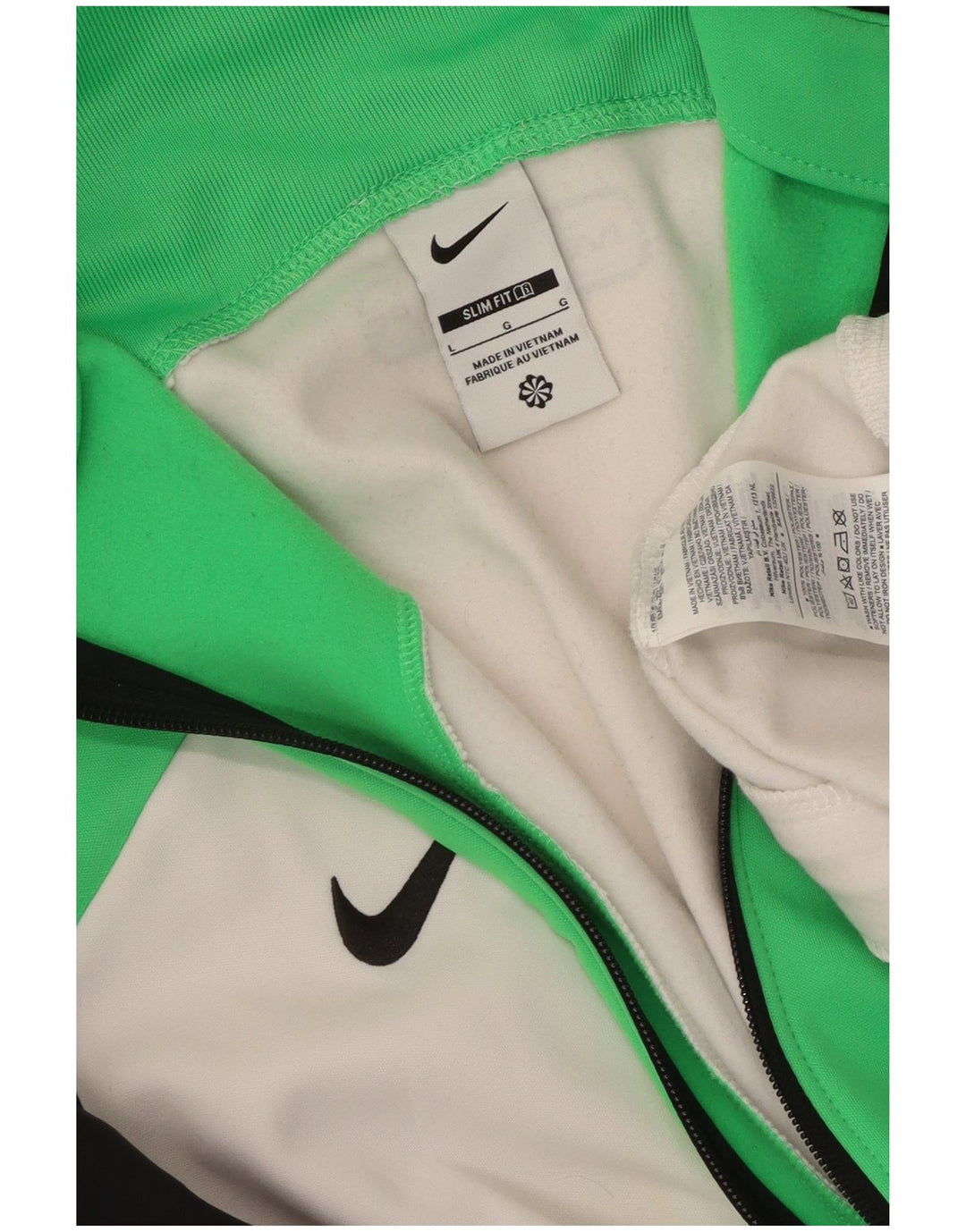 NIKE Mens Liverpool Slim Fit Tracksuit Top Jacket Large White Colourblock