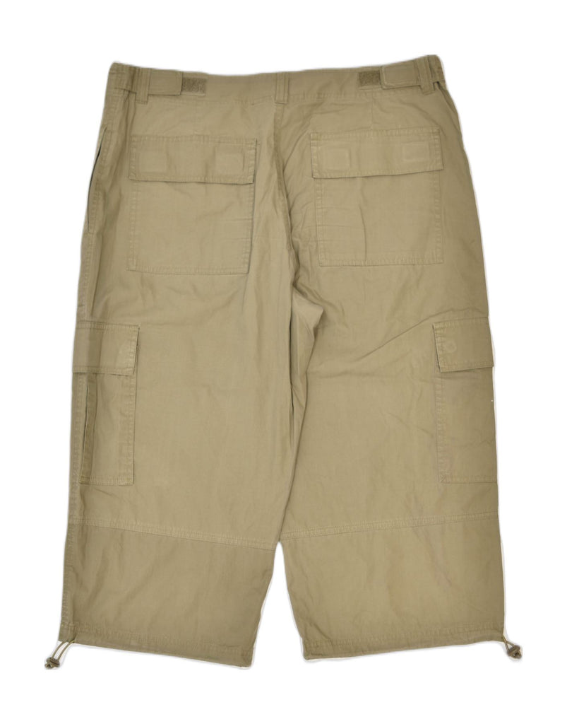 DAKS Mens Cargo Shorts XL Khaki Cotton Classic | Vintage | Thrift | Second-Hand | Used Clothing | Messina Hembry 