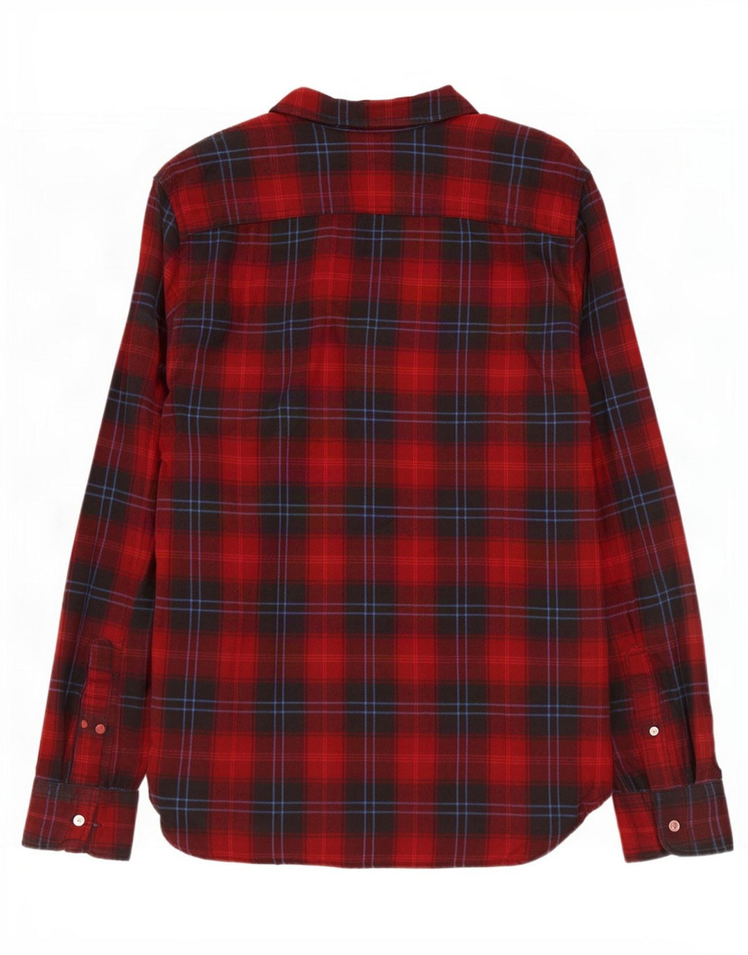 Levi's Mens Flannel Shirt Medium Red Check Cotton