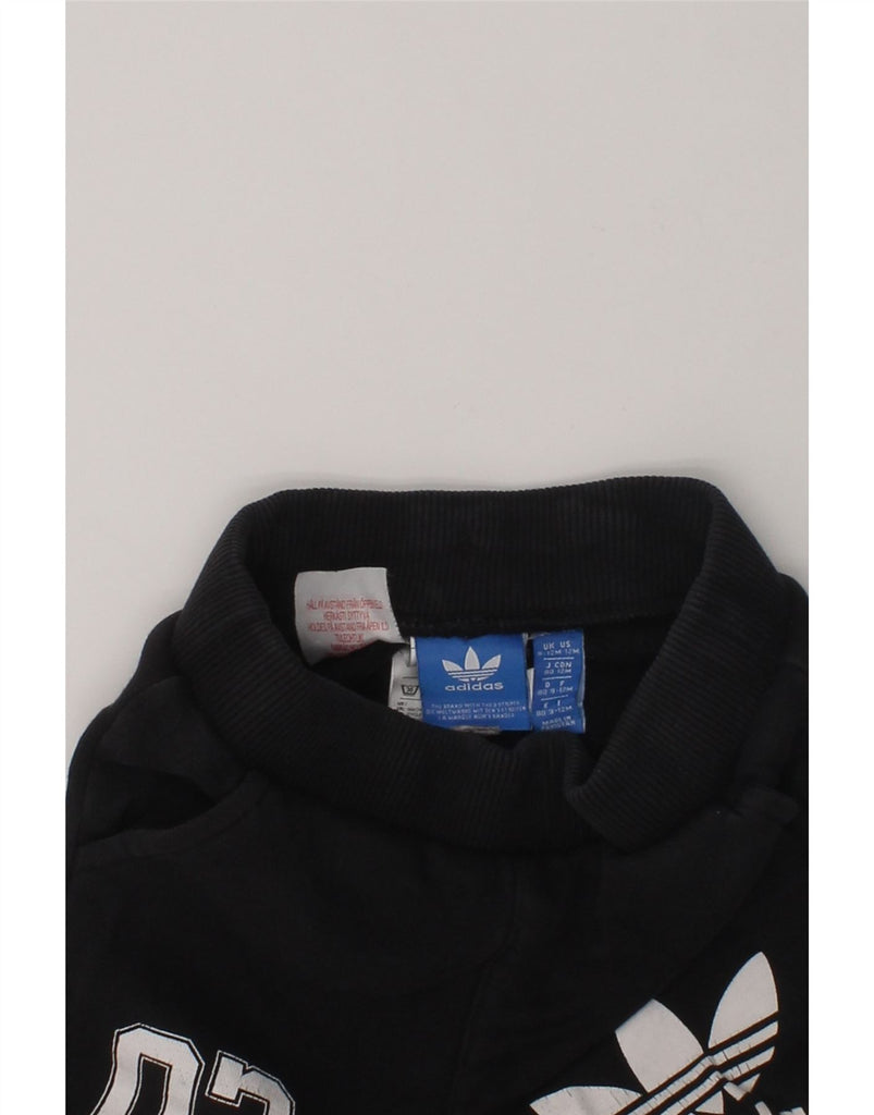 ADIDAS Baby Boys Graphic Joggers Tracksuit Trousers 9-12 Months Black | Vintage Adidas | Thrift | Second-Hand Adidas | Used Clothing | Messina Hembry 