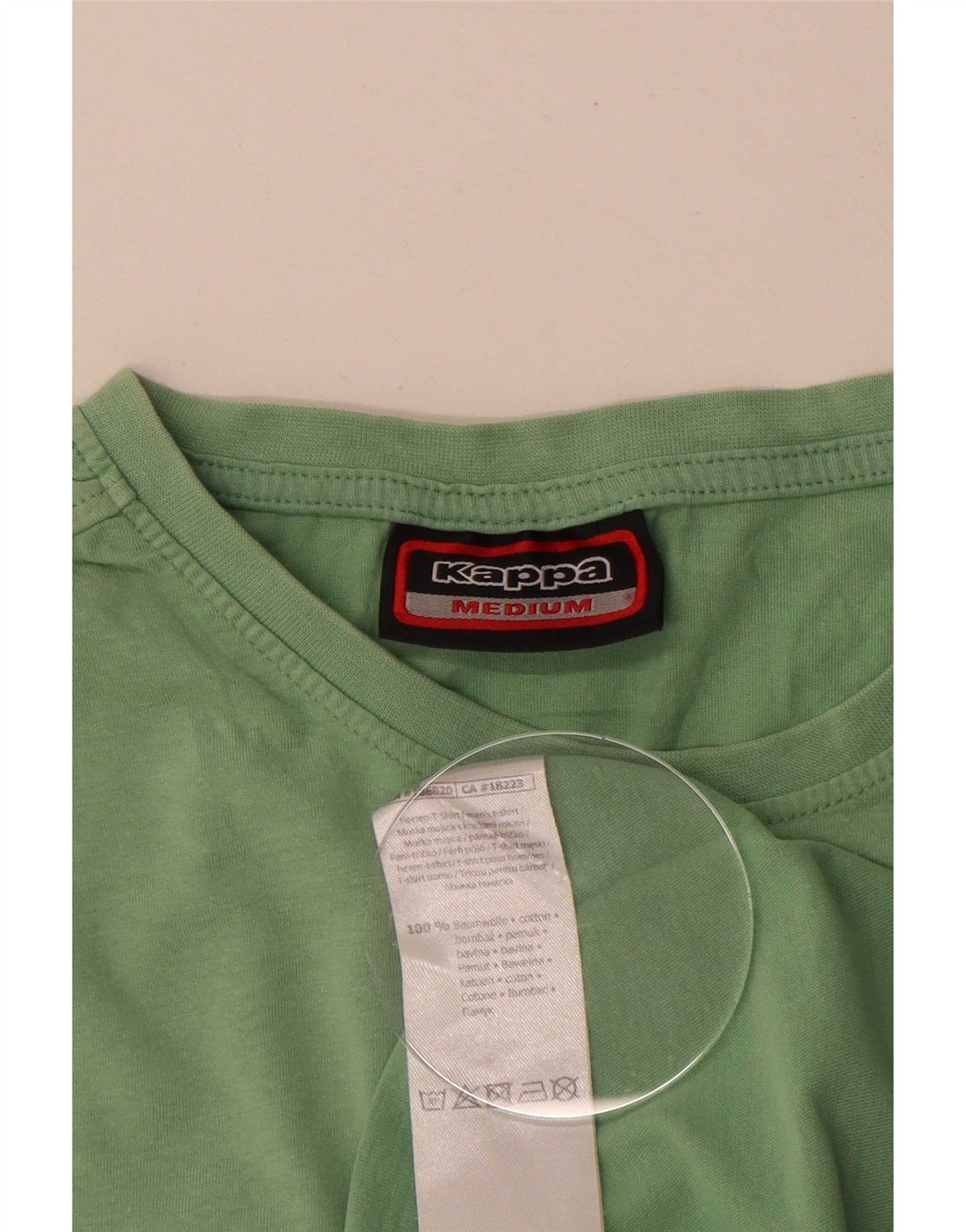 Kappa Mens Graphic T-Shirt Top Medium Green Cotton