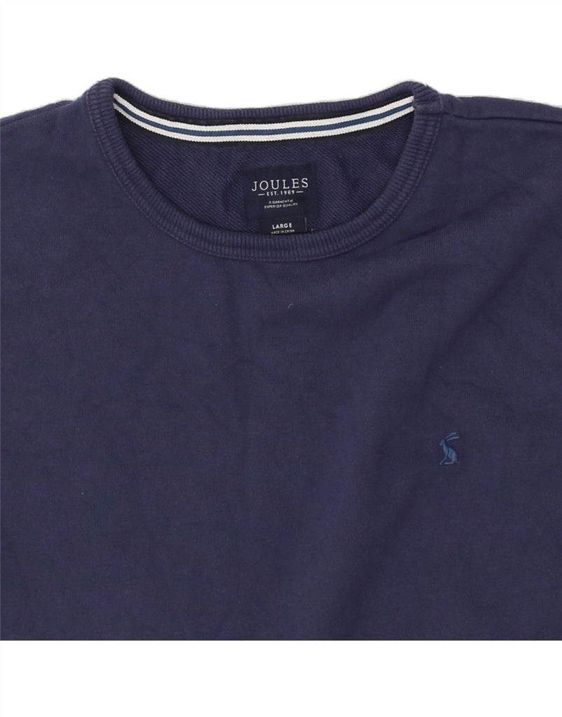 JOULES Mens Sweatshirt Jumper Large Navy Blue Cotton | Vintage Joules | Thrift | Second-Hand Joules | Used Clothing | Messina Hembry 