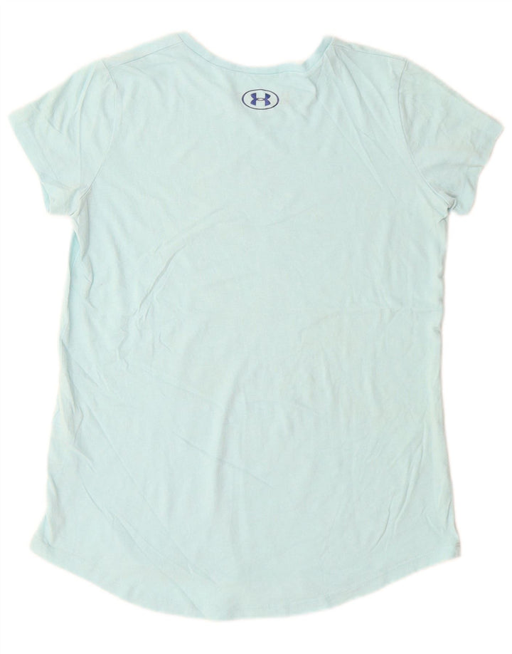 UNDER ARMOUR Girls loose Graphic T-Shirt Top 11-12 Years Large  Blue