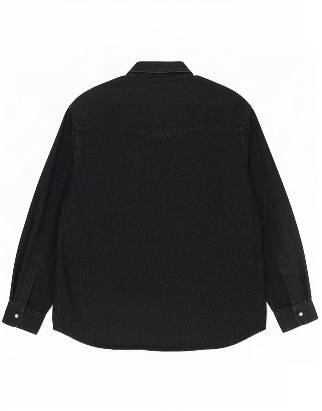 Vintage Mens Shirt Large Black Cotton