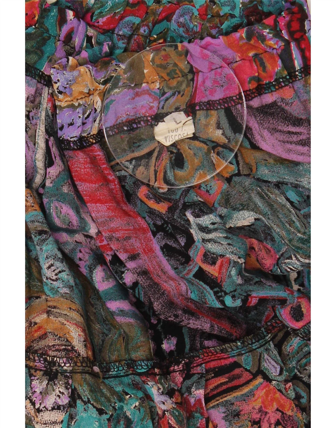 Vintage Womens Abstract Pattern A-Line Skirt Large W30 Multicoloured