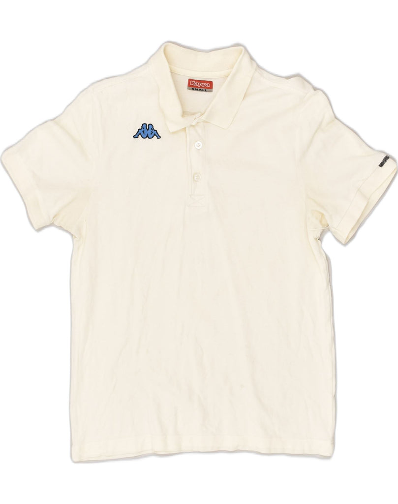 KAPPA Mens Polo Shirt Small Off White Cotton | Vintage Kappa | Thrift | Second-Hand Kappa | Used Clothing | Messina Hembry 