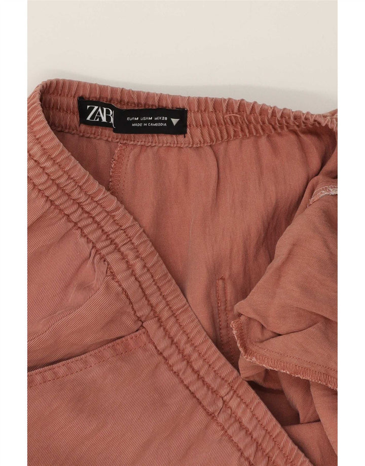 Zara Womens Wide Leg Trousers Medium W28 L30 Pink