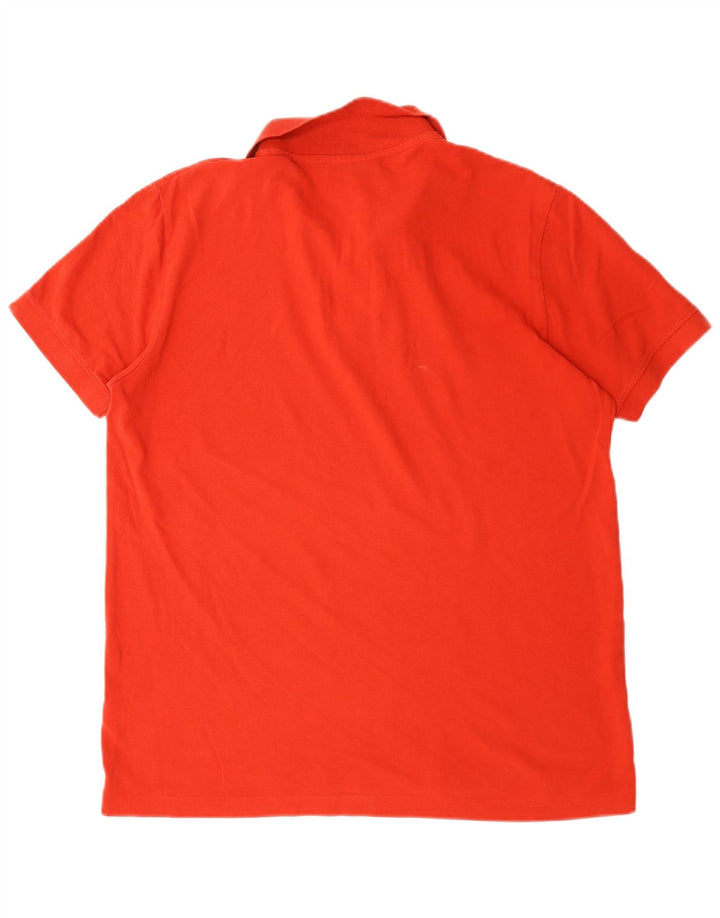 Kappa Mens Polo Shirt Large Red Cotton