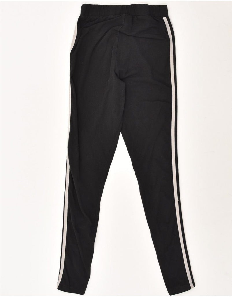 ADIDAS Womens Tracksuit Trousers UK 12 Medium Black Cotton | Vintage Adidas | Thrift | Second-Hand Adidas | Used Clothing | Messina Hembry 