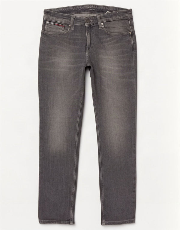 Tommy Hilfiger Mens Scanton Slim Jeans W32 L30 Grey Cotton