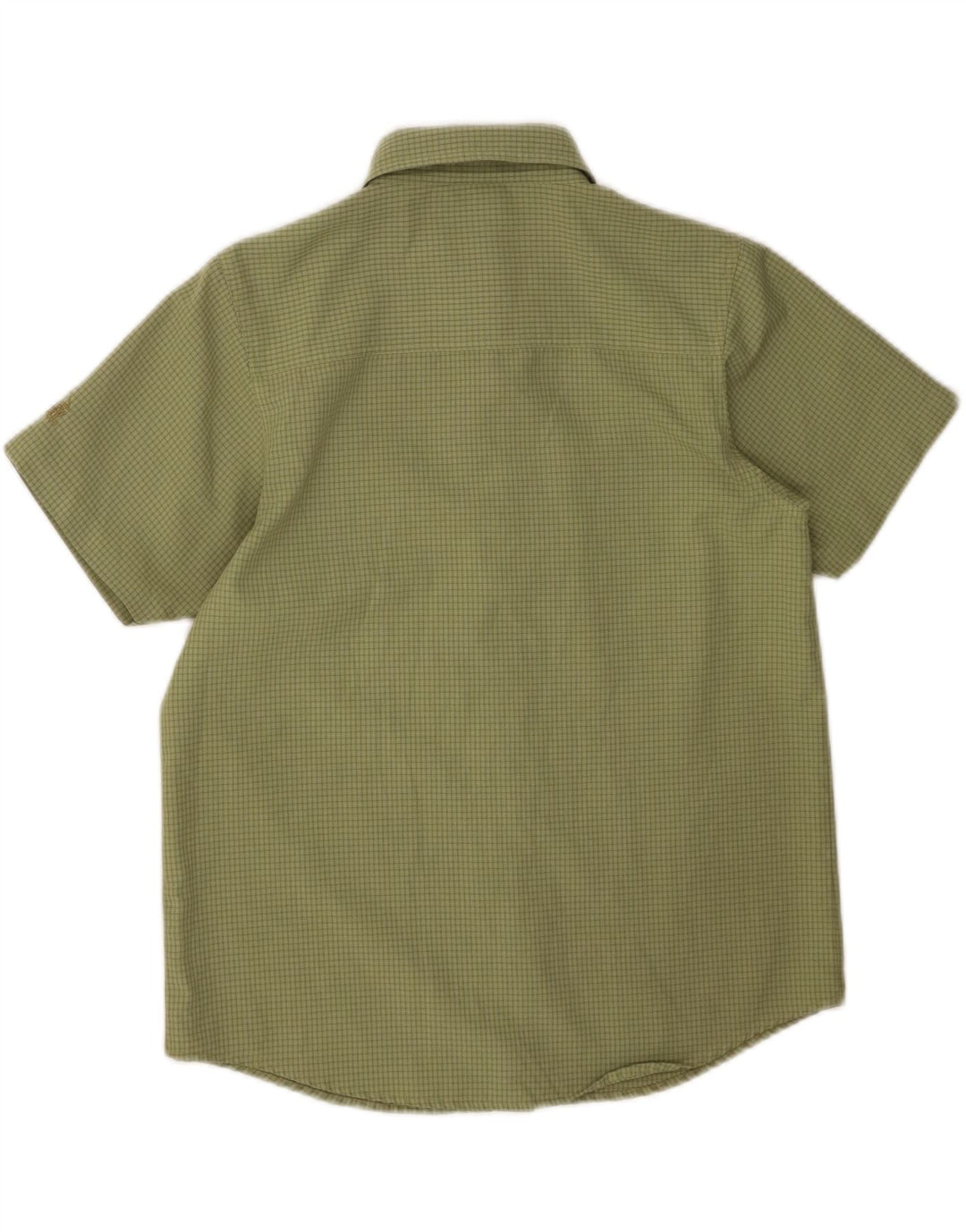 MC Kinley Womens Short Sleeve Shirt EU 38 Medium Green Check Polyester