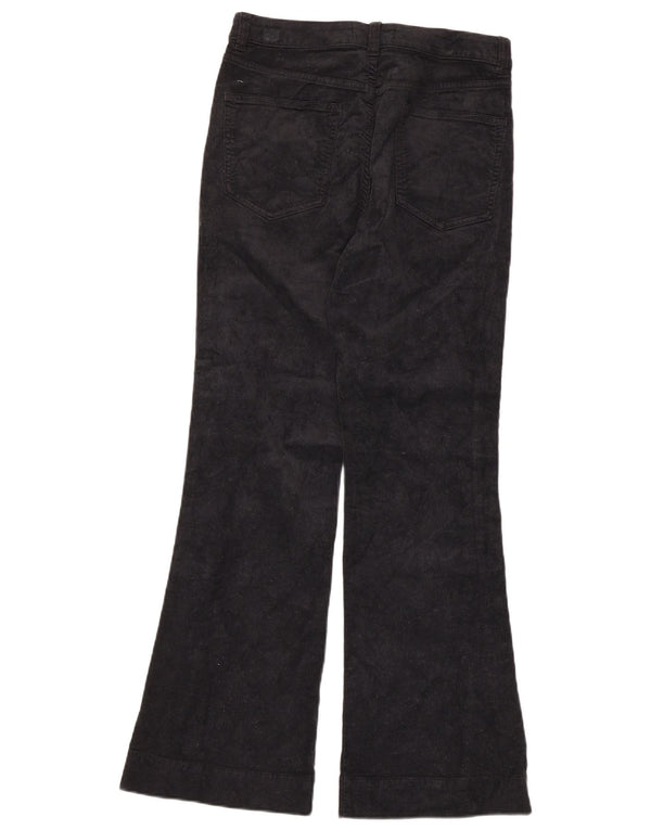 Marks & Spencer Womens Corduroy Trousers UK 12 Medium W30 L30 Navy Blue