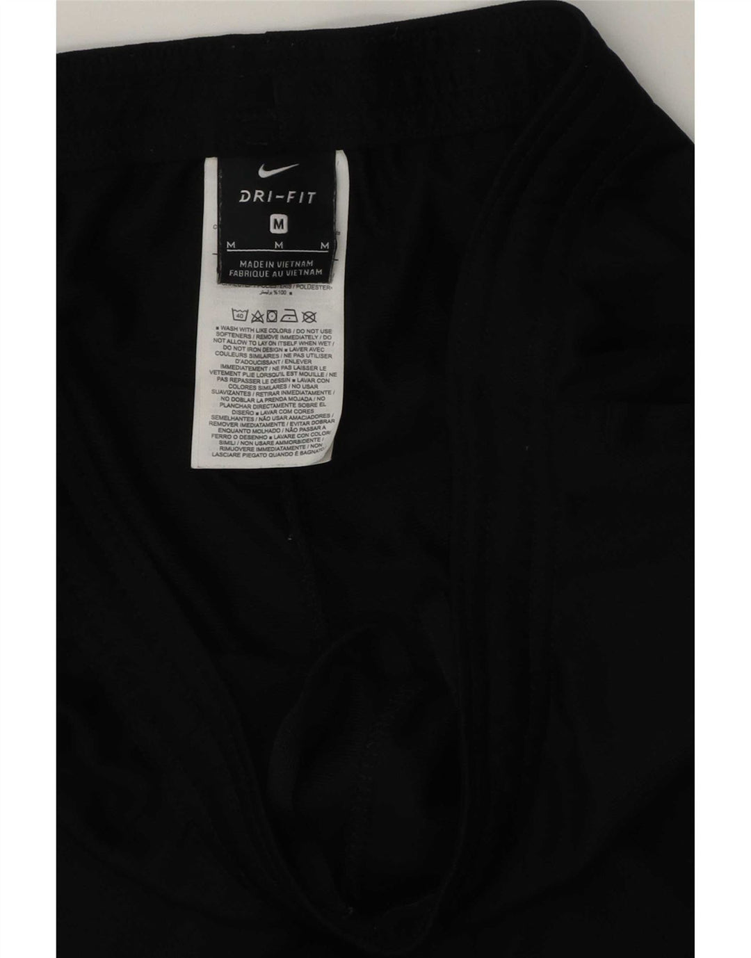 Nike Mens Dri Fit Tracksuit Trousers Medium Black Polyester