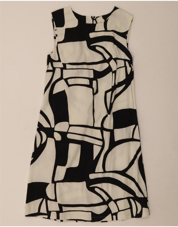 Desigual Womens Abstract Pattern Sleeveless A-Line Dress EU 38 Medium White