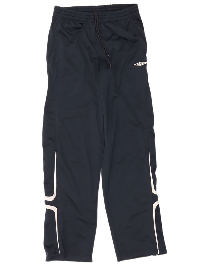 Umbro Mens Tracksuit Trousers Medium Navy Blue Colourblock Polyester