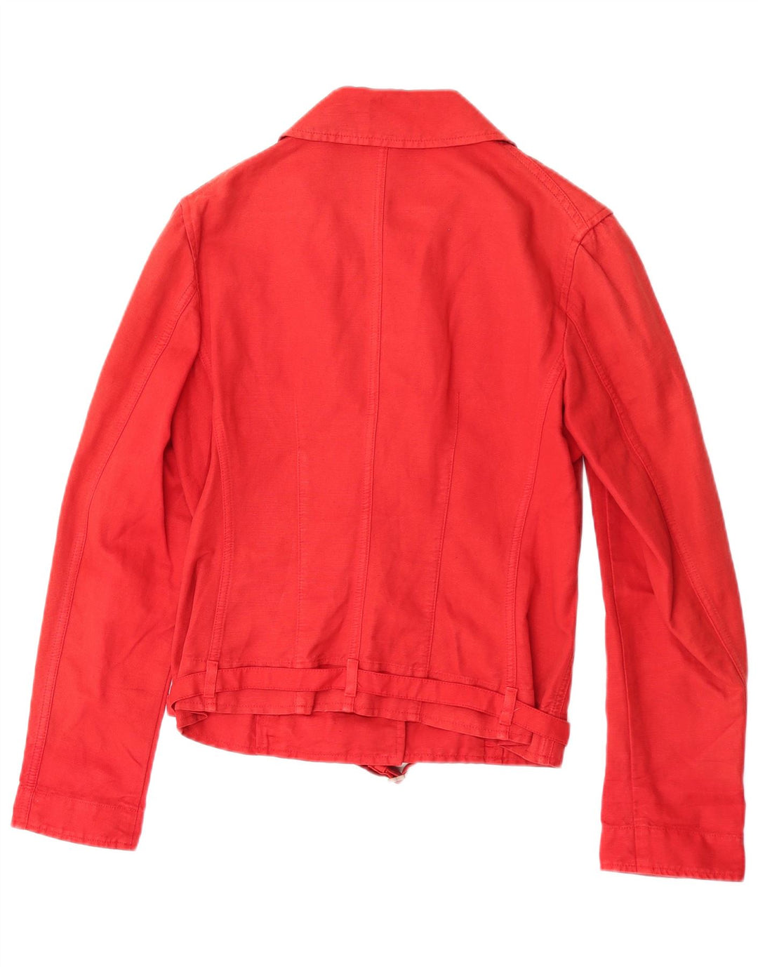 Loro Piana Womens Utility Jacket IT 44 Medium Red Linen