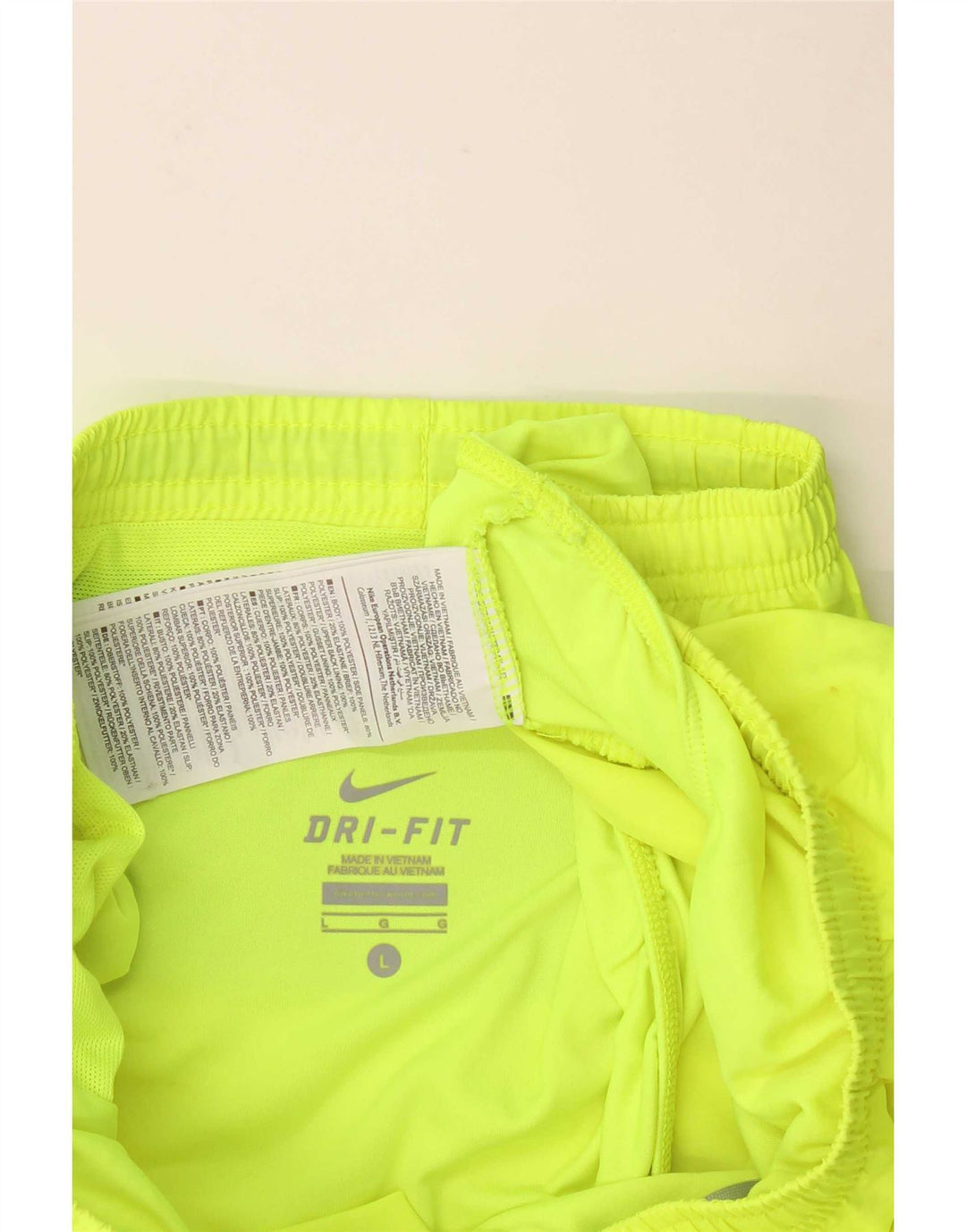 Nike Womens Dri Fit Sport Shorts UK 16 Large Green Polyester
