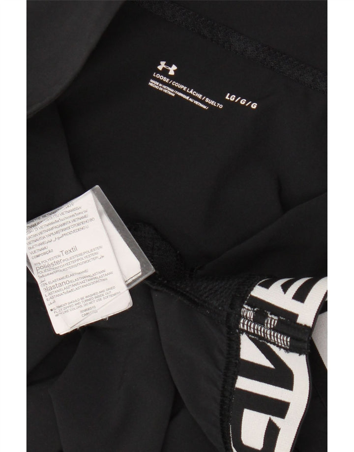 Under Armour Womens Graphic Pullover Tracksuit Top UK 16 Large Black