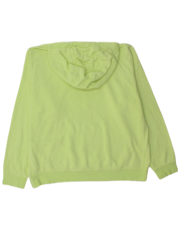 Nike Mens Hoodie Jumper Large Green Cotton