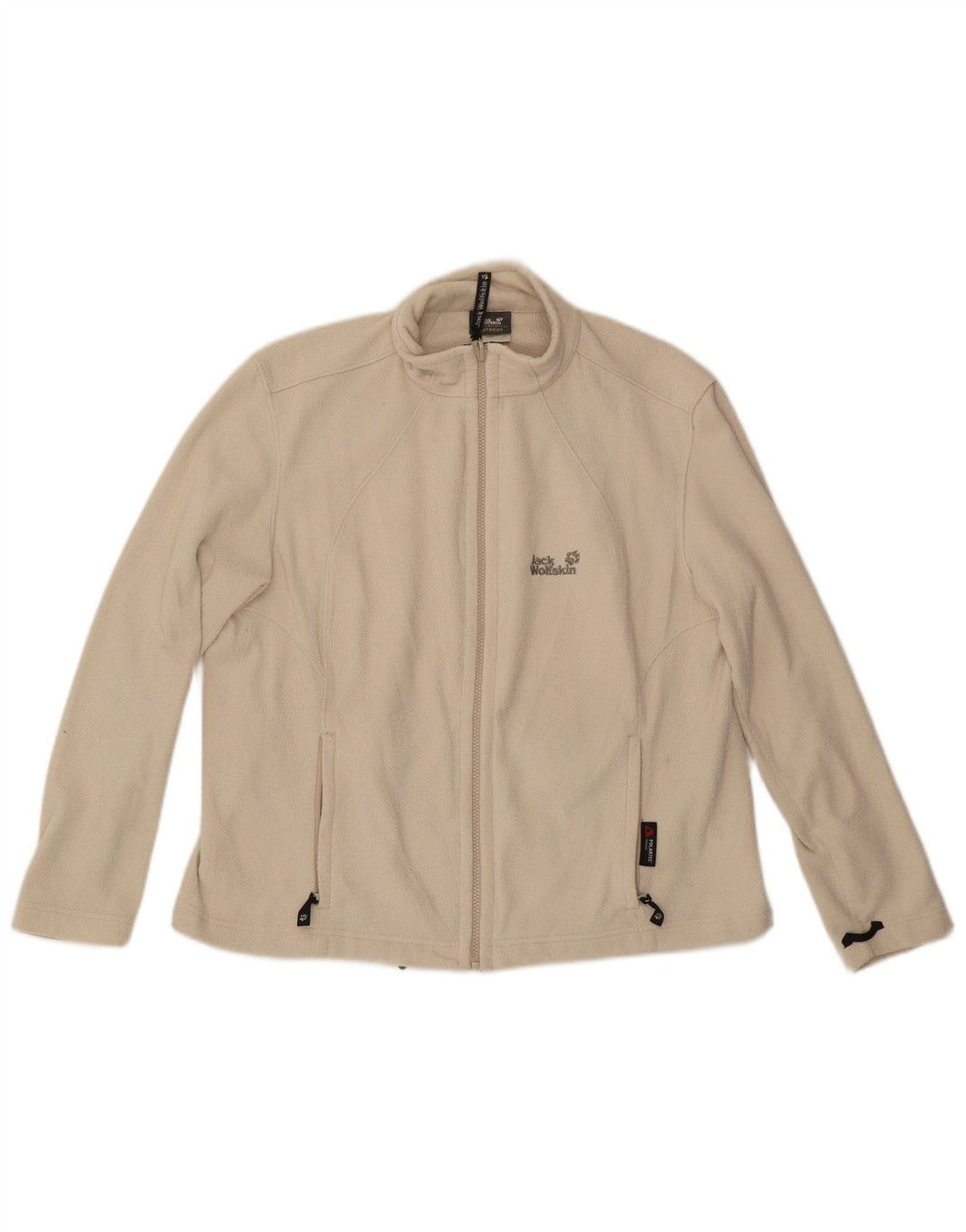 JACK WOLFSKIN Womens Polartec Fleece Jacket UK 22/24 2XL Beige Polyester
