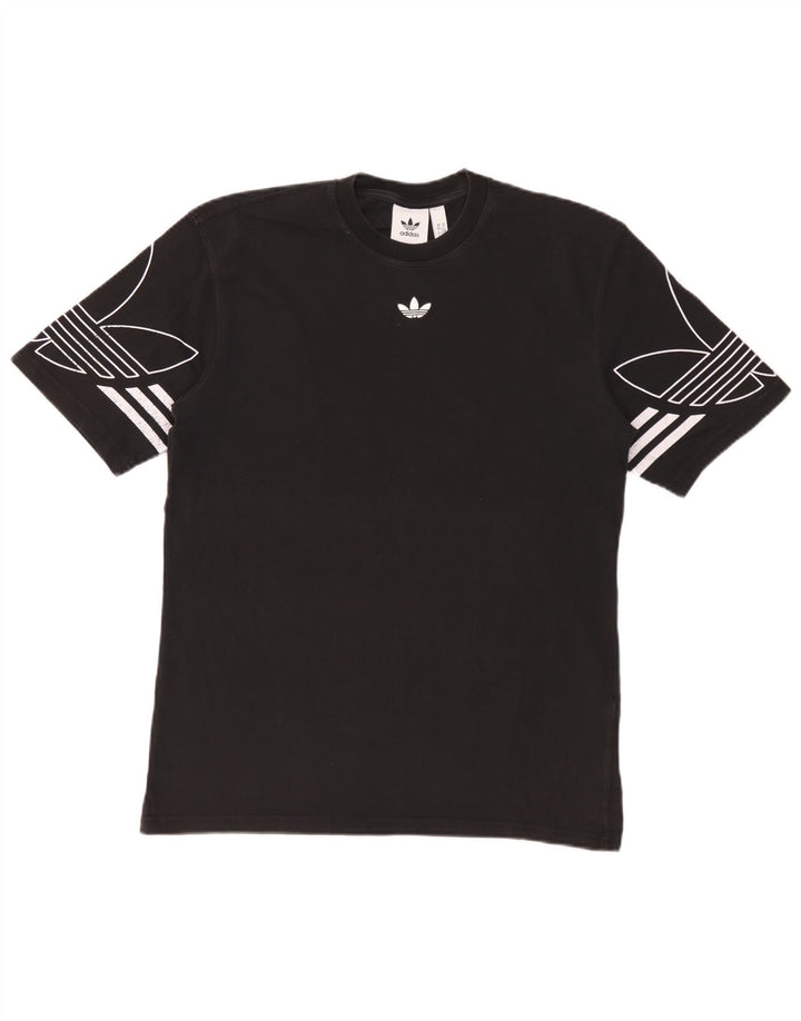 Adidas Mens Graphic T-Shirt Top XS Black