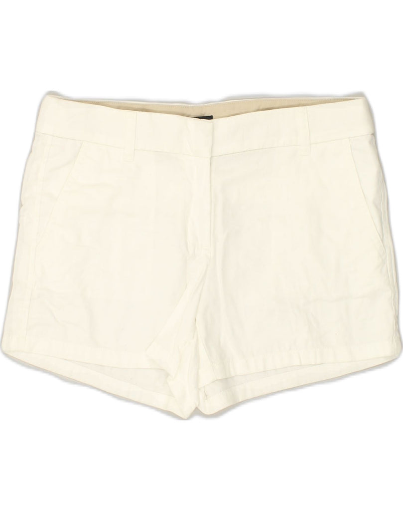 J. CREW Womens Chino Shorts US 4 Small W30  White Cotton | Vintage J. Crew | Thrift | Second-Hand J. Crew | Used Clothing | Messina Hembry 