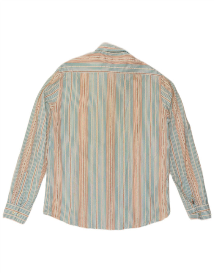 Diadora Mens Shirt Large Multicoloured Striped Cotton