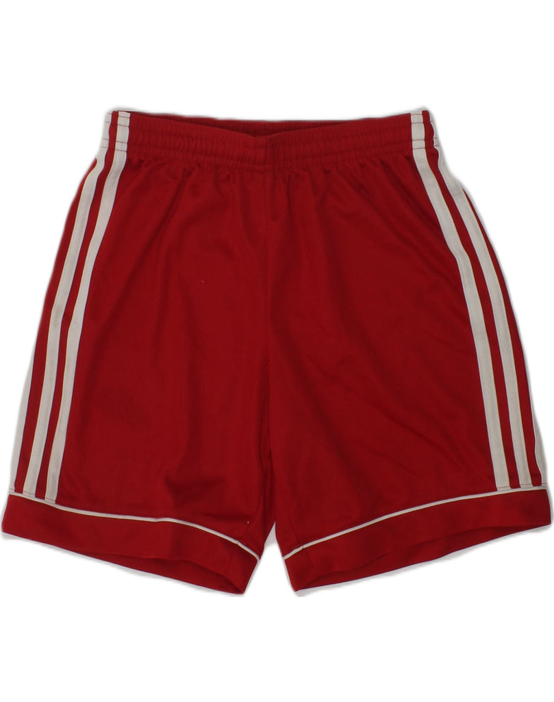 ADIDAS Boys Sport Shorts 9-10 Years Red Polyester | Vintage Adidas | Thrift | Second-Hand Adidas | Used Clothing | Messina Hembry 