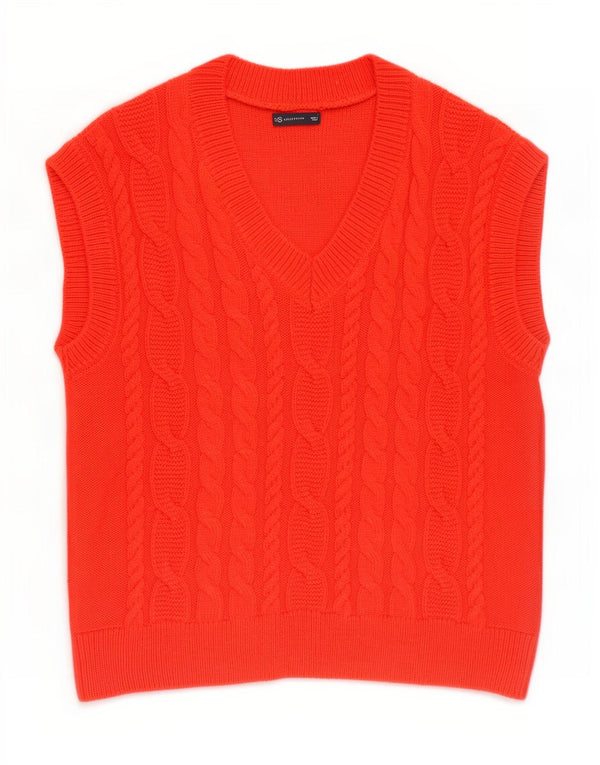 Marks & Spencer Mens Vest Tank Top Large Red Acrylic