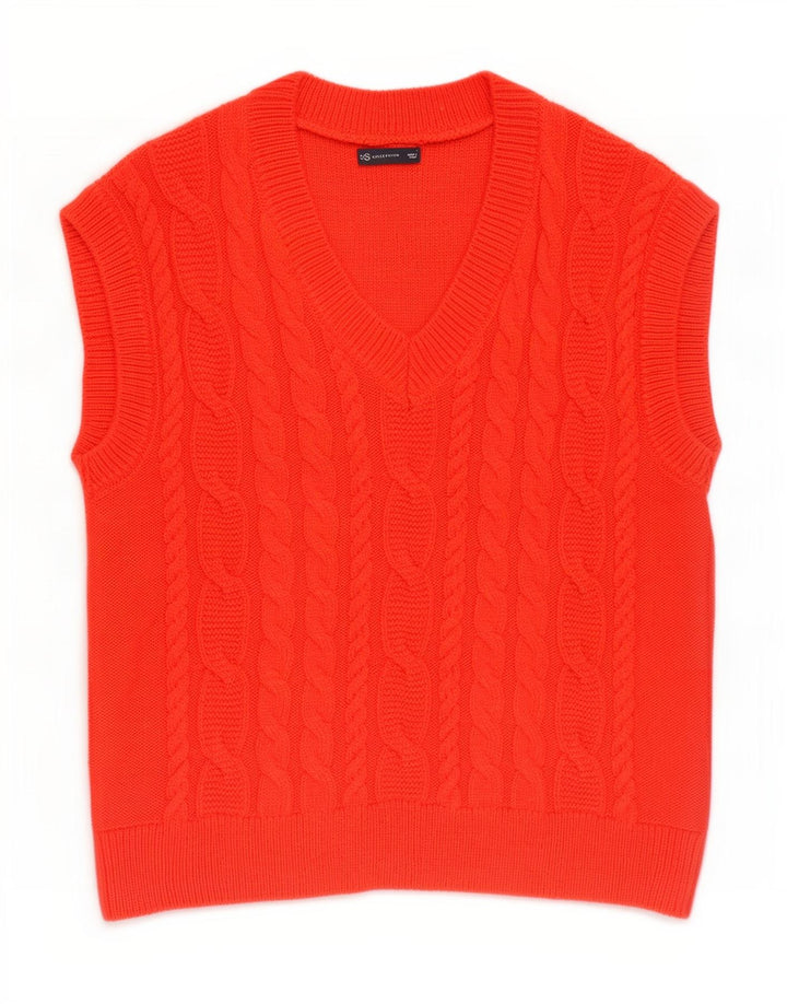 Marks & Spencer Mens Vest Tank Top Large Red Acrylic