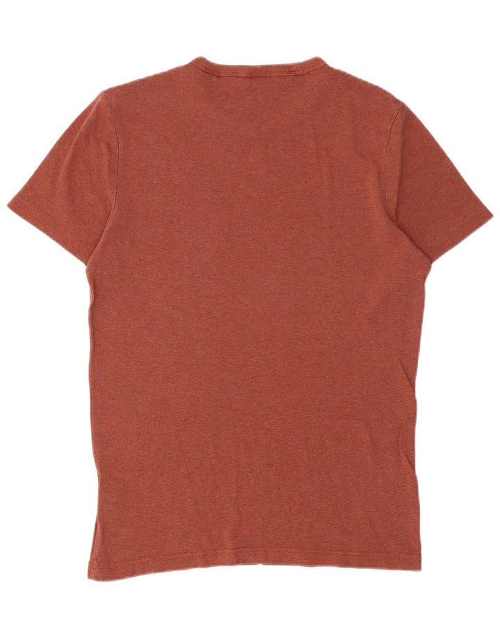 G-STAR Mens T-Shirt Top Large Maroon Cotton