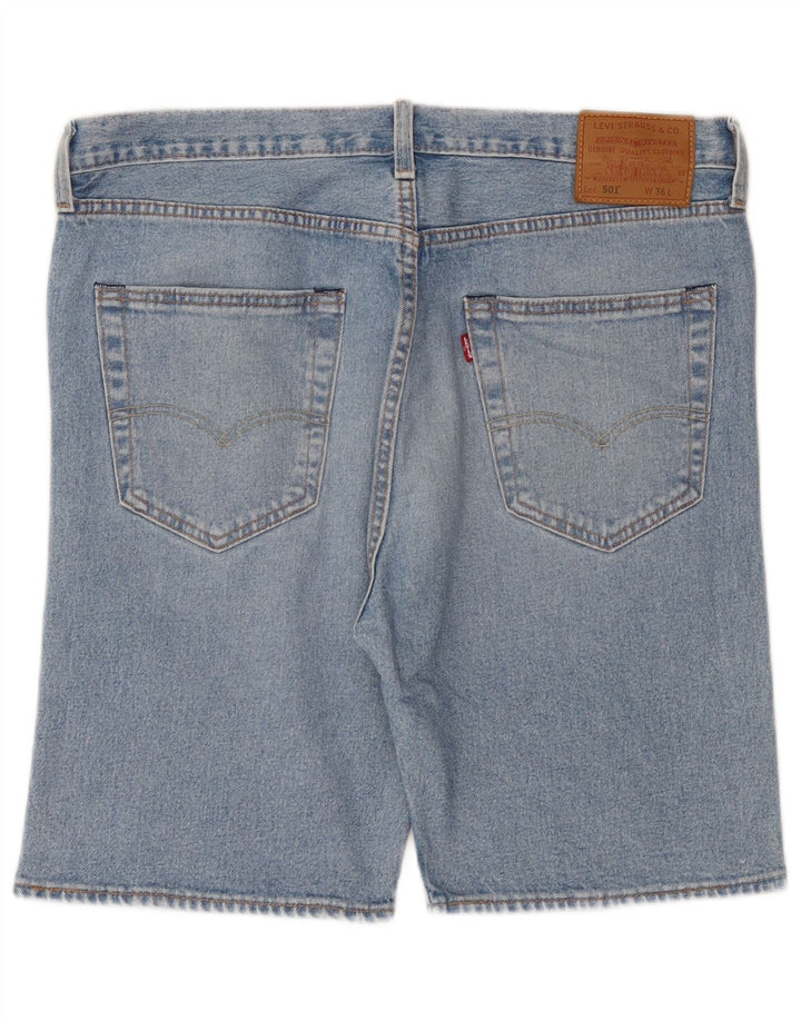 Levi's Mens 501 Denim Shorts W36 Large Blue Cotton
