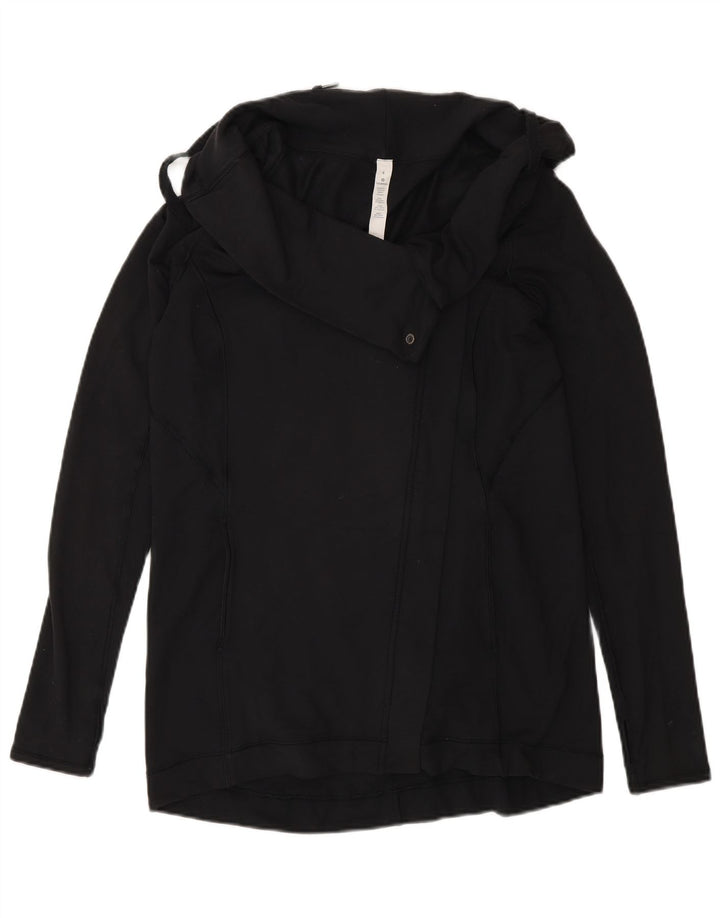 Lululemon Womens Tracksuit Top Jacket US 4 Small Black Modal