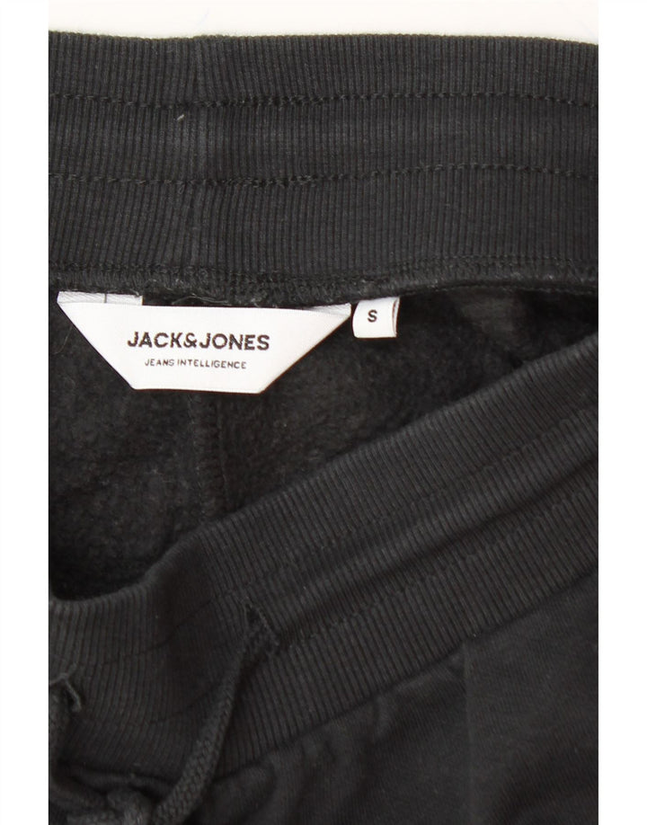 JACK & JONES Mens Sport Shorts Small  Black Colourblock Cotton Vintage Jack & Jones and Second-Hand Jack & Jones from Messina Hembry 
