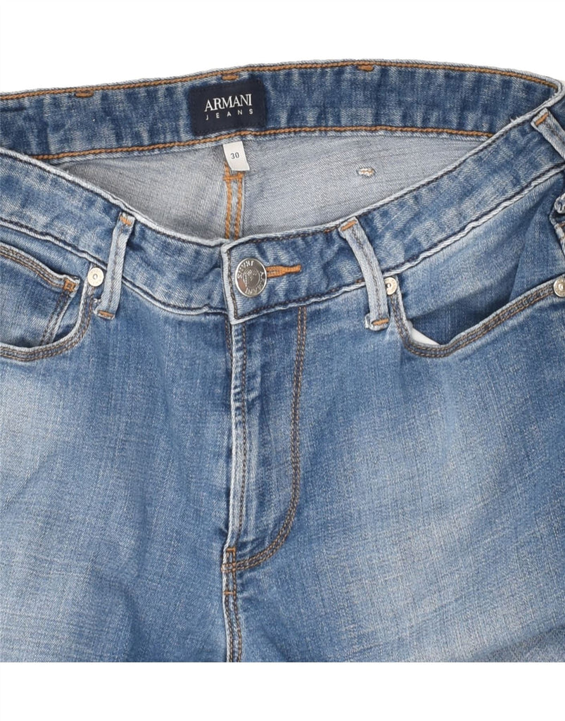 ARMANI Mens Slim Jeans W30 L31 Blue Cotton | Vintage Armani | Thrift | Second-Hand Armani | Used Clothing | Messina Hembry 