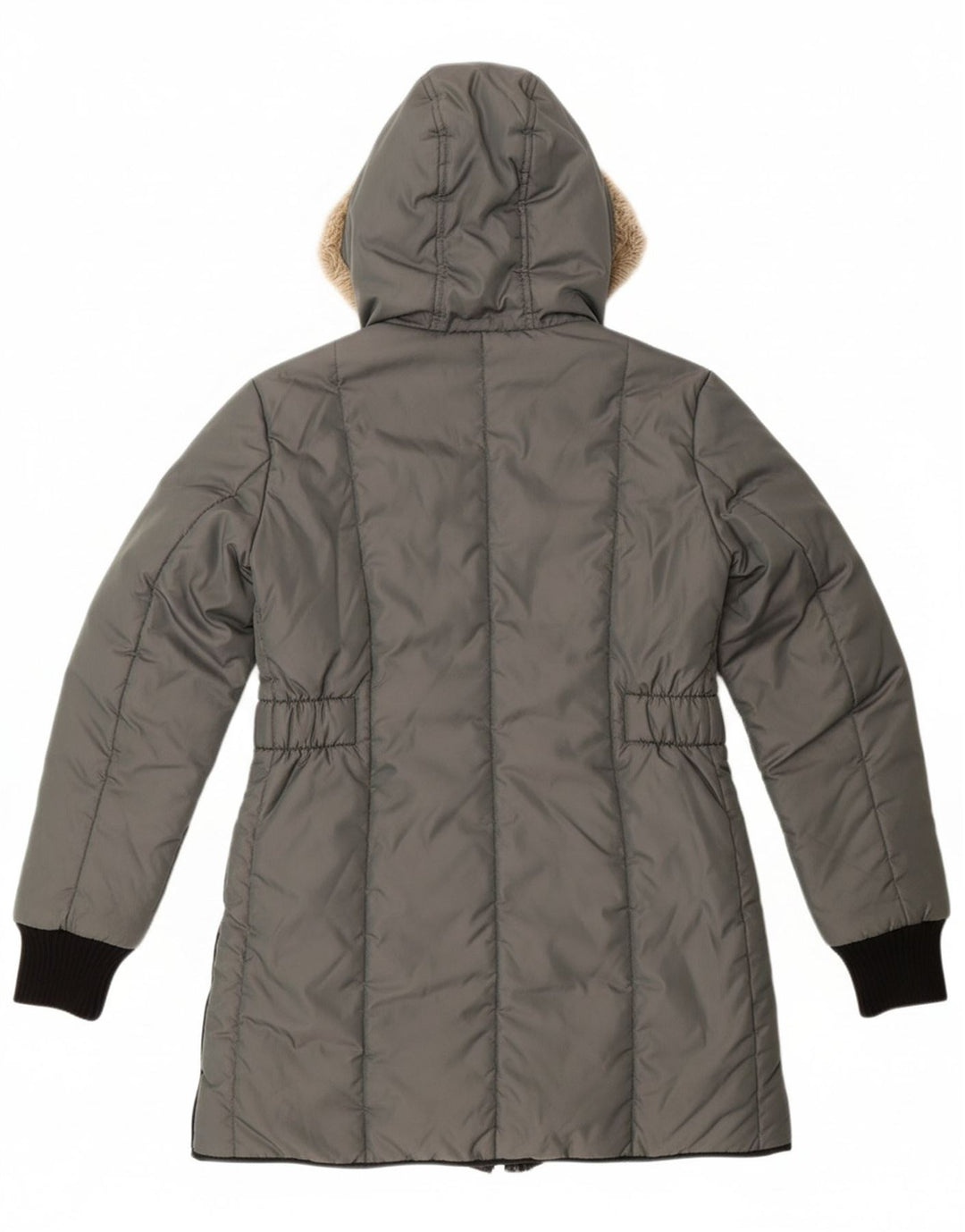 REFRIGIWEAR Womens Sixty spa Hooded Windbreaker Coat UK 16 Large Grey Vintage Refrigiwear and Second-Hand Refrigiwear from Messina Hembry 
