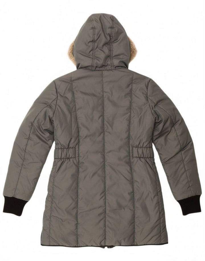 REFRIGIWEAR Womens Sixty spa Hooded Windbreaker Coat UK 16 Large Grey Vintage Refrigiwear and Second-Hand Refrigiwear from Messina Hembry 